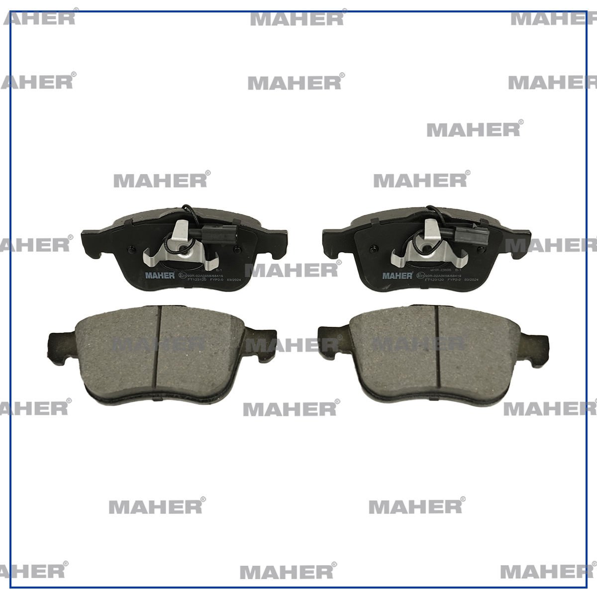 FREN BALATA ALFA 159 06-11 / ALFA BRERA 06-11 / ALFA SPIDER 06=> ÖN ÇİFT FİŞLİ 176mm