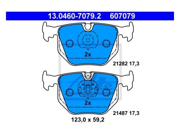 Fren Balatası E38 E53 Arka 728>750i 730/740d; 3.0i/d>4.8i - 13046070792