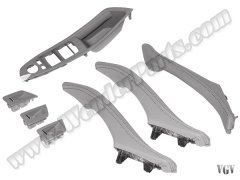 Kapı Tutamak Seti F10+LCI Ön&Arka; (Gri) Deri Kaplamalı - 51417225877L7