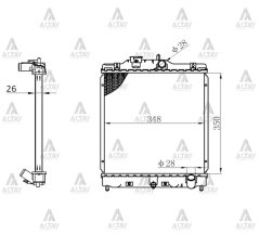 Radyatör Su Cıvıc  92-00 26Mm (Mt) 19010P01003
