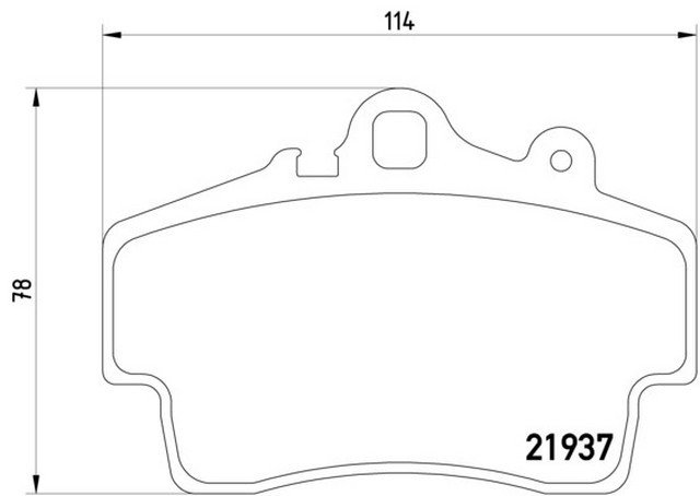 Fren Balatası Ön-Fişsiz Boxster 2002-09 - 98735193903
