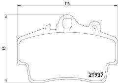 Fren Balatası Ön-Fişsiz Boxster 2002-09 - 98735193903