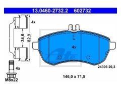 Fren Balatası W204 Ön 180>300 - 13046027322