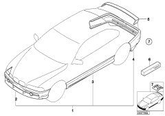 TAMPON ARKA E46/2 BMW 51190027157