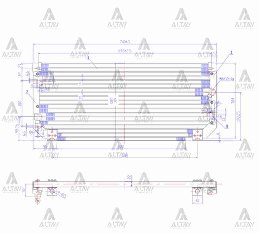 Radyatör Klima Corolla 92-97