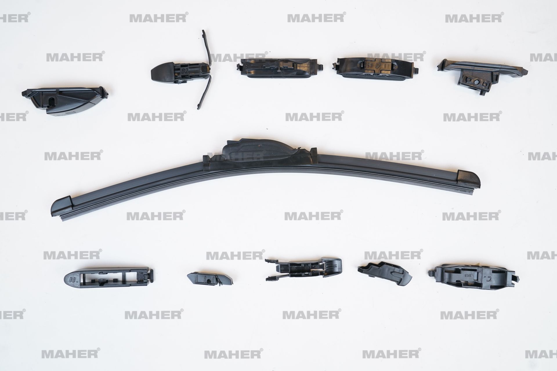 Silecek Süpürgesi Muz Tip Üniversal 16 Aparatlı 17'' (430Mm) 29963