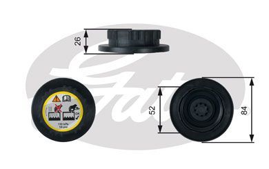 Land Rover Yedek Su Depo Kapağı  Pcd500030