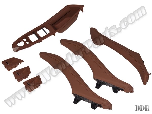 Kapı Tutamak Seti F10+LCI Ön&Arka; (Tarçın) Deri Kaplamalı - 51417261933L7