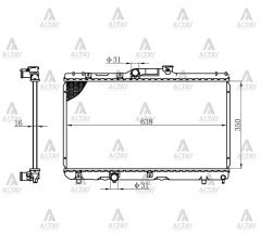 Radyatör Su Corolla  93-00 Ae-101/111 (Mt) 1640015450