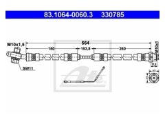 Fren Hortumu E53 Arka Sağ - 83106400603
