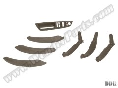 Kapı Tutamak Seti X5:E70+LCI X6:E71 Ön&Arka; (Bej) Deri Kaplamalı - 51416975793L7