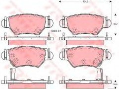 Opel Fren Balata Arka Astra G 1605093 1605037 1605093 1605105 23258 23259 23262 23263 91951