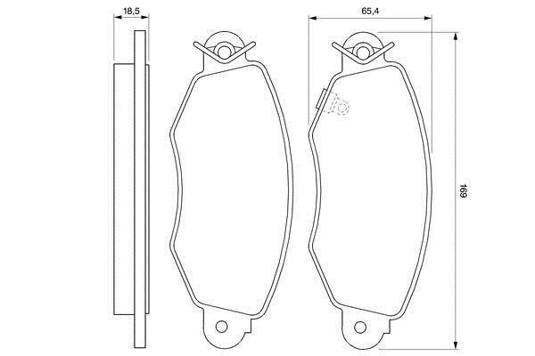 DİSK BALATA ÖN Z3015PS TRANSİT V184 (00 ) (ARKADAN ÇEKER)