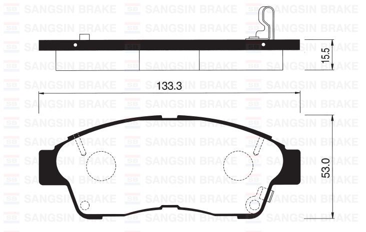FREN BALATASI ON COROLLA 88-02 1.6 ENJ. CORONA 79-81 / CARINA 93-97 RAV4 93-05 AVENSIS 97-03 SP1110 / 04465-12540 / BP1000 / MD2118M / GDB1143 / SC3554rn