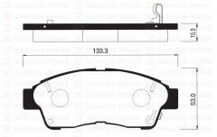 FREN BALATASI ON COROLLA 88-02 1.6 ENJ. CORONA 79-81 / CARINA 93-97 RAV4 93-05 AVENSIS 97-03 SP1110 / 04465-12540 / BP1000 / MD2118M / GDB1143 / SC3554rn