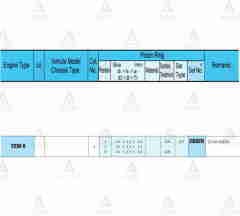 Segman Carry  98-02 1.3 / 74.00Mm / G13B / Std (Gaz Nitrit Kaplama) Takım 26025Std
