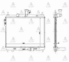 Radyatör Su Getz 06-11 Dizel (Mt) 253101C600