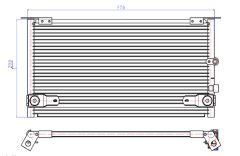 KLIMA RADYATORU HILUX LN145 02-05     570x275x16 88460-35280