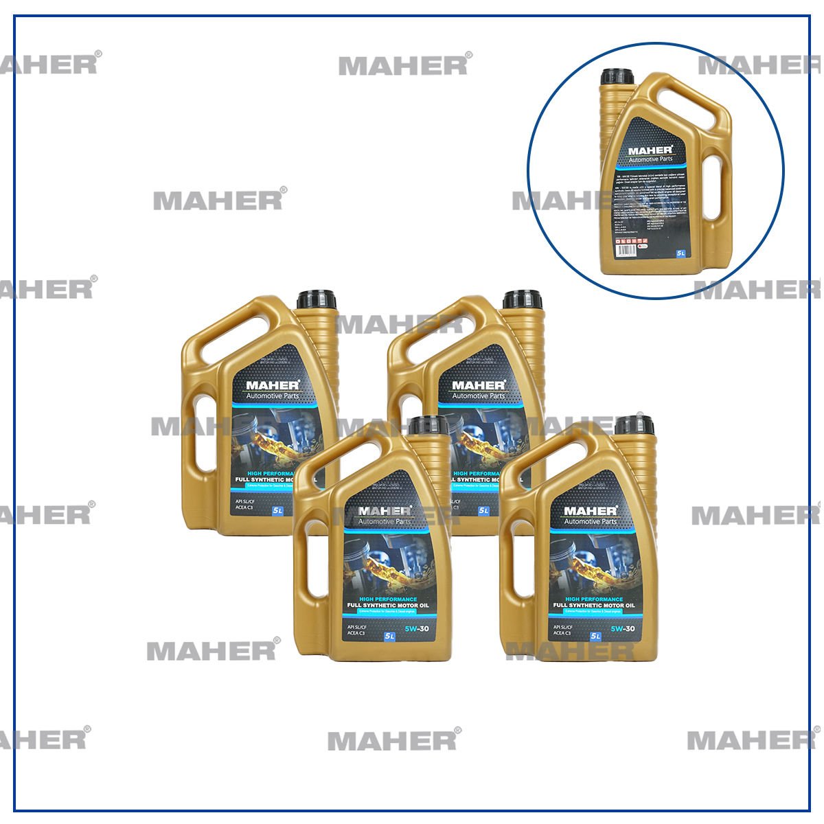 MOTOR YAĞI 5W/30 TAM SENTETİK SL-CF / 5lt