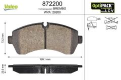 DİSK BALATA ÖN Z3509PS CRAFTER LT35 (ÇİFT TEKER) 2.5 TDI 30 50 2.5TDI (06 )