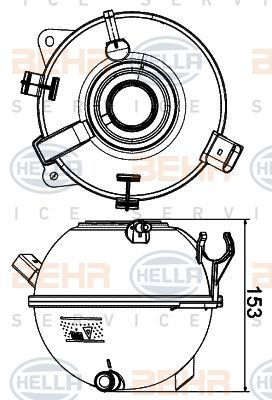Vw Golf V-Vı Jetta Passat Caddy Leon A3 Radyatör Su Deposu 1K0121407A