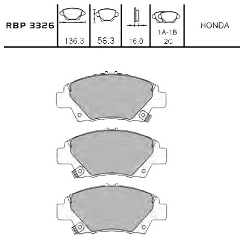 On Fren Balata - Jazz 08- / Honda:Cr-Z 2010- Rbp3326