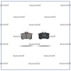 FREN BALATA CROSSLAND / CROSSLAND X / MEGANE II / 307 / C3 / C4 / GOLF4 / BORA 99-05 (KALINLIK 17mm) ARKA CİVATALI