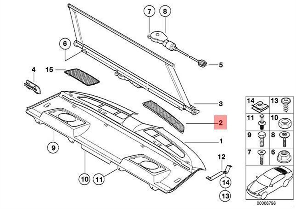 KAPAK BMW 51468174168