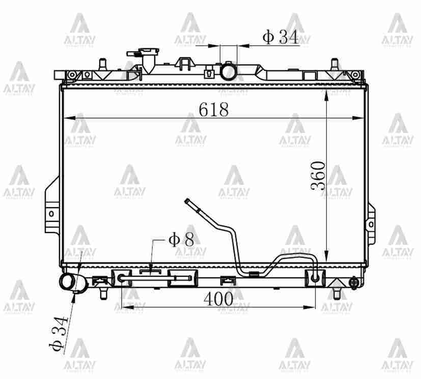 Radyatör Su Matrıx 06-11 22Mm (At) 2531017100