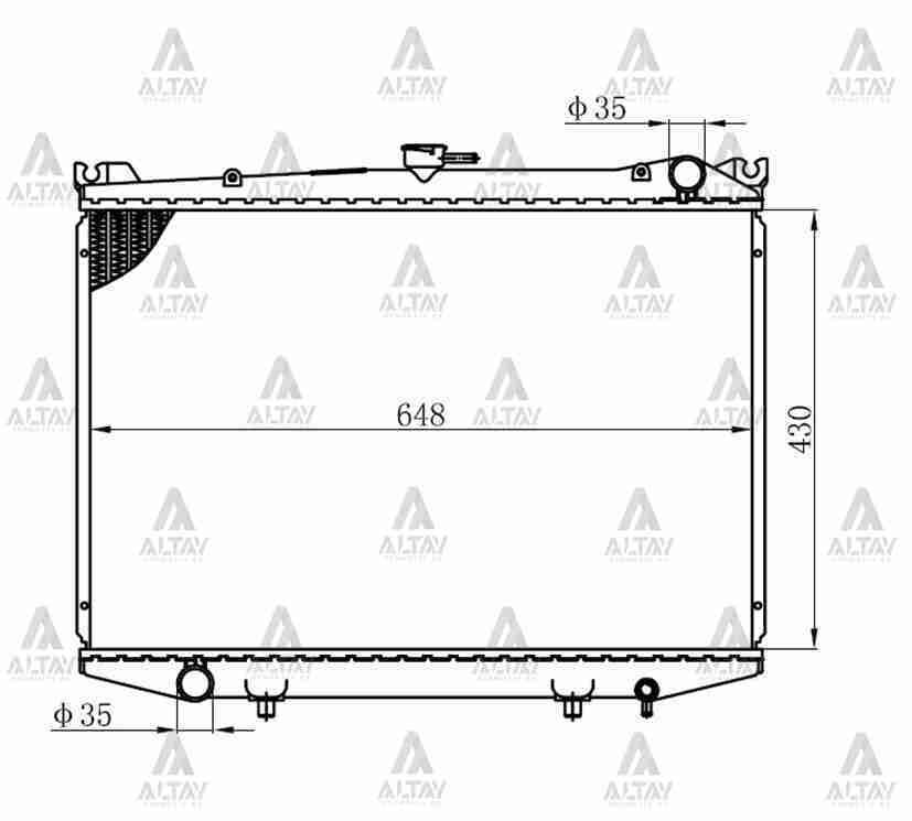 Radyatör Su Pıckup 86-97 D-21 / Terrano 89-96 26Mm (Mt) 2141010G10