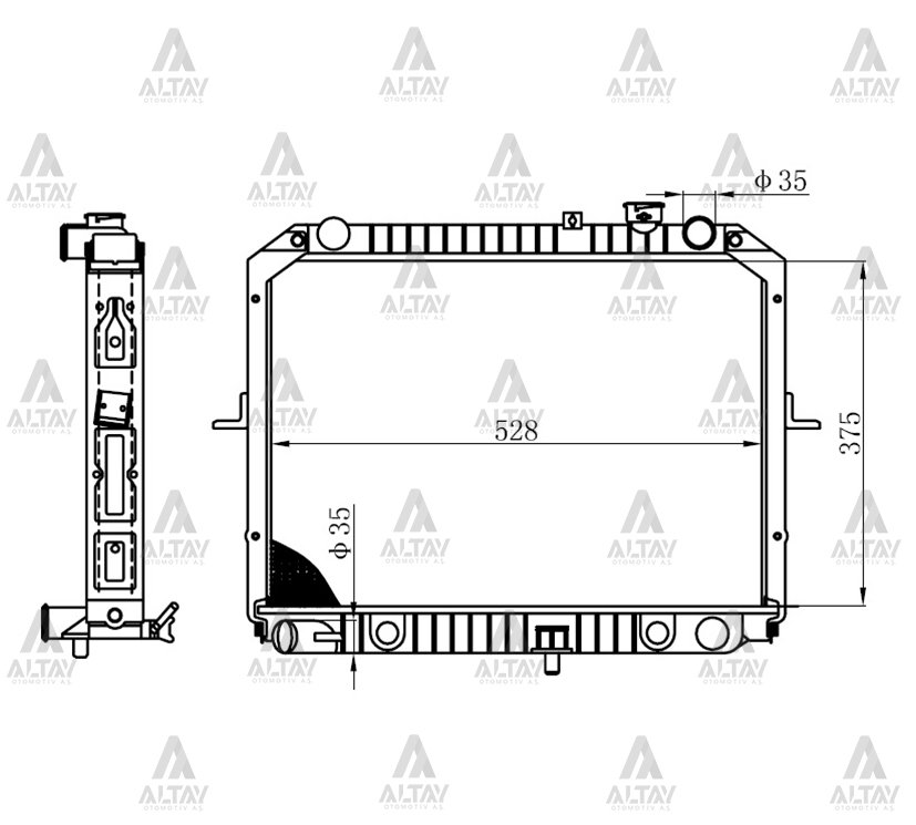 Radyatör Su Pregıo  97-05 26Mm (Mt)