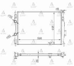 Radyatör Su Qashqaı 07-13 / Qashqaı+2 1.6 - 2.0 Benzinli 26Mm (Mt) 21400Jd000