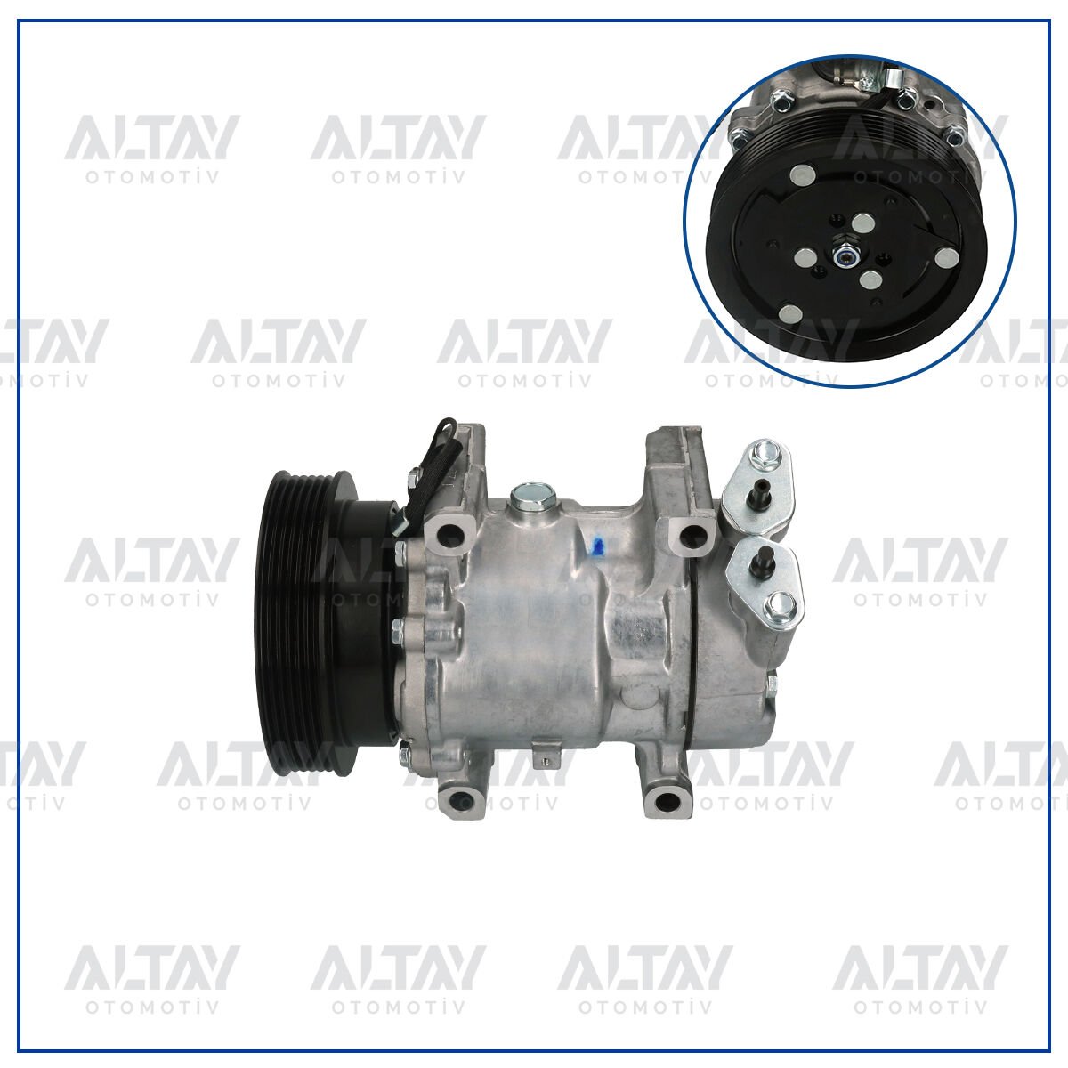 KLIMA KOMPRESORU CLIO I II  / SYMBOL 1.4-1.6 16V-1.5 DCI 01=> KANGO 1.4-1.6 16V-1.5 DCI 97=>125mm 6 KANAL