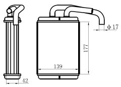 KALORIFER RADYATORU L200     177x139x32
