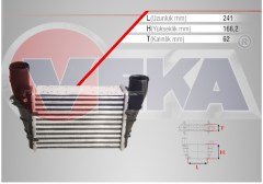Turbo Radyatörü Passat-A4-A6 Afn-Avg-Aeb-Apu 1,8 T-1,9 Tdi 97-00 8Ml 376 727-581 058145805H 058145805B 058145805G