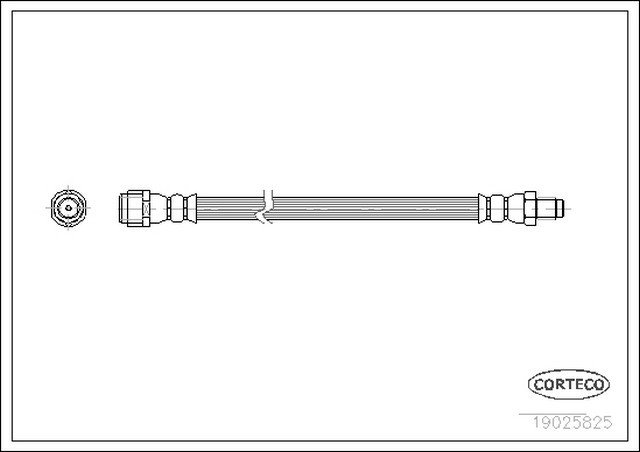 Fren Hortumu Arka 280mm 202-203-210  - A1714280035