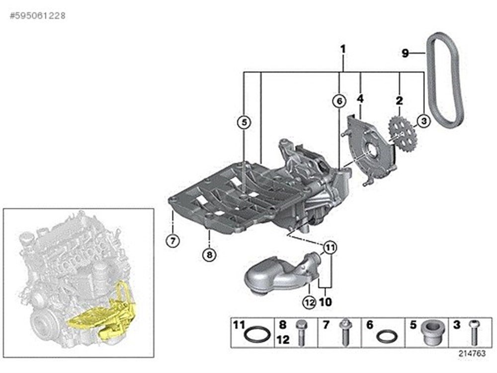YAĞ POMPASI F10 BMW 11418511459