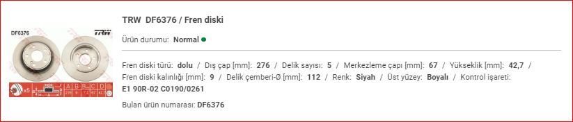 M.BENZ W117-176-246 FREN AYNASI ARKA TAKIM A2464230012