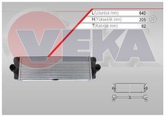 Turbo Radyatoru (Intercooler) Volkswagen Crafter 30-35 (2E) 2.0 Tdı 2011- A9065010201 2E0145804A