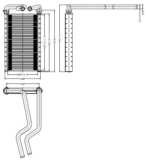KALORIFER RADYATORU CIVIC 06-12     133x245x26 79110-SNK-A01