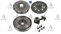 DEBRİYAJ SETİ VOLANLI FOCUS / FIESTA / MONDEO / VOLVO / MAZDA 11=>1.5 -1.6 TDCI RULMANLI