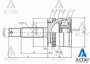 Aks Kafası Dış Accent 06-11 Era Benzinli Absli 25X52,5X22 495001C250