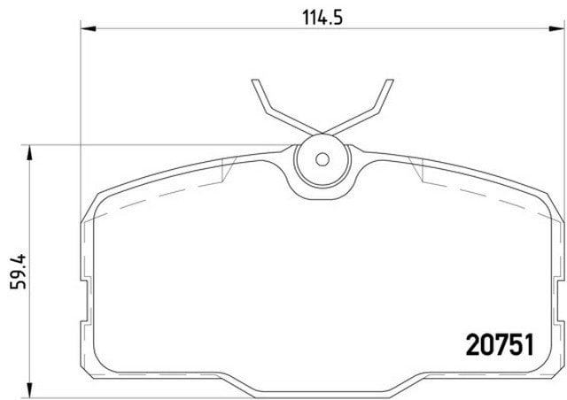 Fren Balatası Ön Coupe 126  - A0014208020