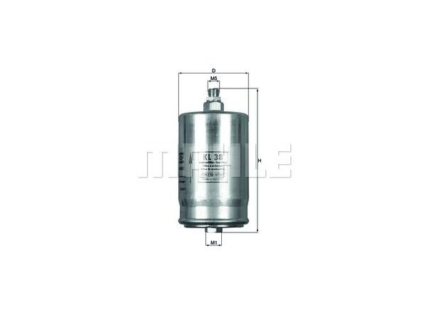 Yakıt Filtresi W126 W201 W140 [M103>111 M116>119] Büyük Tip Vidalı (Sac) - KL38