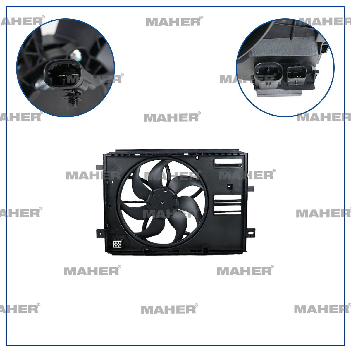 FAN RADYATÖR BERLINGO VP  K9 / C5 AIRCROSS C84 / JUMPY / 3008 / 308 16=> 508 / PARTNER 18=>TRAVELLER 1.5-1.6-2.0 BLUEHDI 16=> REZİSTANSLI