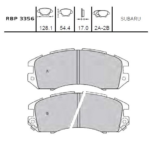 On Fren Balata - Impreza 92-00 / Legacy 88-95 Rbp3356