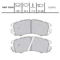 On Fren Balata - Impreza 92-00 / Legacy 88-95 Rbp3356