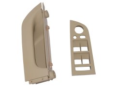 Kapı Tutamağı E90 Ön Sol; (Bej) Cam Düğme Çerçeveli; Katlamalı Ayna - 9146365/334P1