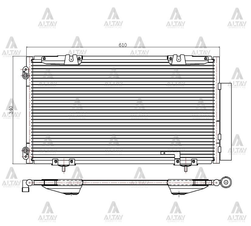RADYATÖR KLİMA AVENSIS 00-02 88450-05070