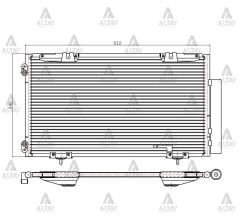RADYATÖR KLİMA AVENSIS 00-02 88450-05070